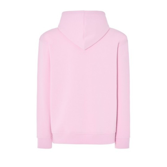 SUDADERA UNISEX CON CAPUCHA, CREMALLERA Y BOLSILLO CANGURO COLOR ROSA MAUVE LIGHT