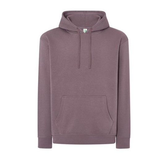 SUDADERA UNISEX CON CAPUCHA, CREMALLERA Y BOLSILLO CANGURO COLOR LILA CLARO