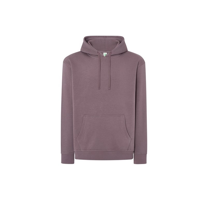 SUDADERA UNISEX CON CAPUCHA, CREMALLERA Y BOLSILLO CANGURO COLOR LILA CLARO