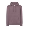 SUDADERA UNISEX CON CAPUCHA, CREMALLERA Y BOLSILLO CANGURO COLOR LILA CLARO