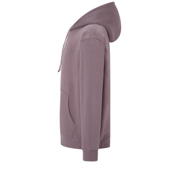 SUDADERA UNISEX CON CAPUCHA, CREMALLERA Y BOLSILLO CANGURO COLOR LILA CLARO