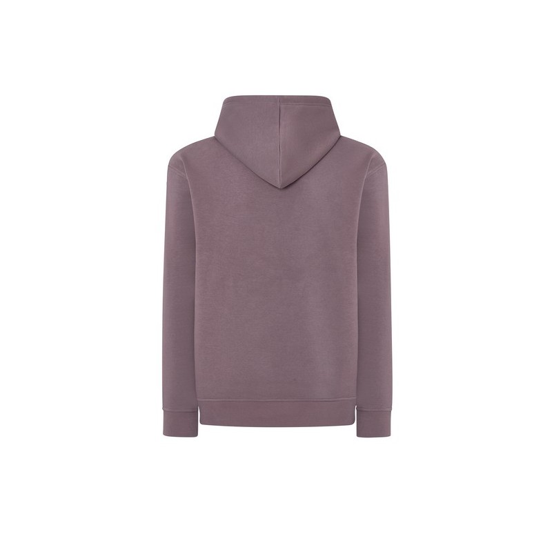 SUDADERA UNISEX CON CAPUCHA, CREMALLERA Y BOLSILLO CANGURO COLOR LILA CLARO
