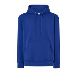 SUDADERA UNISEX CON CAPUCHA, CREMALLERA Y BOLSILLO CANGURO COLOR AZUL KLEIN