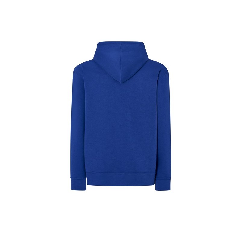 SUDADERA UNISEX CON CAPUCHA, CREMALLERA Y BOLSILLO CANGURO COLOR AZUL KLEIN