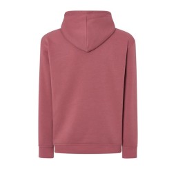 SUDADERA UNISEX CON CAPUCHA, CREMALLERA Y BOLSILLO CANGURO COLOR ROSA ANCIENT