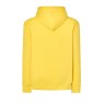 SUDADERA UNISEX CON CAPUCHA, CREMALLERA Y BOLSILLO CANGURO COLOR AMARILLO LIMÓN