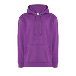 SUDADERA UNISEX CON CAPUCHA, CREMALLERA Y BOLSILLO CANGURO COLOR ORQUIDIA