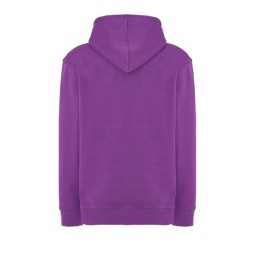 SUDADERA UNISEX CON CAPUCHA, CREMALLERA Y BOLSILLO CANGURO COLOR ORQUIDIA