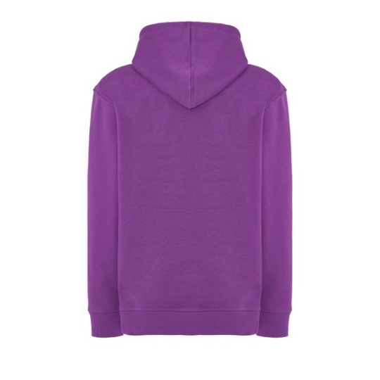 SUDADERA UNISEX CON CAPUCHA, CREMALLERA Y BOLSILLO CANGURO COLOR ORQUIDIA