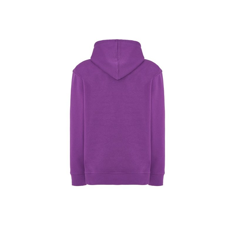 SUDADERA UNISEX CON CAPUCHA, CREMALLERA Y BOLSILLO CANGURO COLOR ORQUIDIA