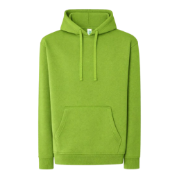 SUDADERA UNISEX CON CAPUCHA, CREMALLERA Y BOLSILLO CANGURO COLOR LIMA