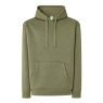 SUDADERA UNISEX CON CAPUCHA, CREMALLERA Y BOLSILLO CANGURO COLOR VERDE AMAZONIA