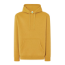 SUDADERA UNISEX CON CAPUCHA, CREMALLERA Y BOLSILLO CANGURO COLOR MOSTAZA