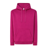 SUDADERA UNISEX CON CAPUCHA, CREMALLERA Y BOLSILLO CANGURO COLOR ROSA FRAMBUESA