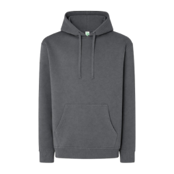SUDADERA UNISEX CON CAPUCHA, CREMALLERA Y BOLSILLO CANGURO COLOR GRIS WOLF