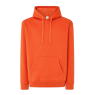 SUDADERA UNISEX CON CAPUCHA, CREMALLERA Y BOLSILLO CANGURO COLOR NARANJA BRICK
