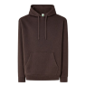 SUDADERA UNISEX CON CAPUCHA, CREMALLERA Y BOLSILLO CANGURO COLOR MARRÓN CHOCOLATE