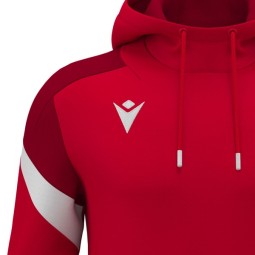 SUDADERA CON CAPUCHA MACRON ALCHEMIST COLOR ROJO