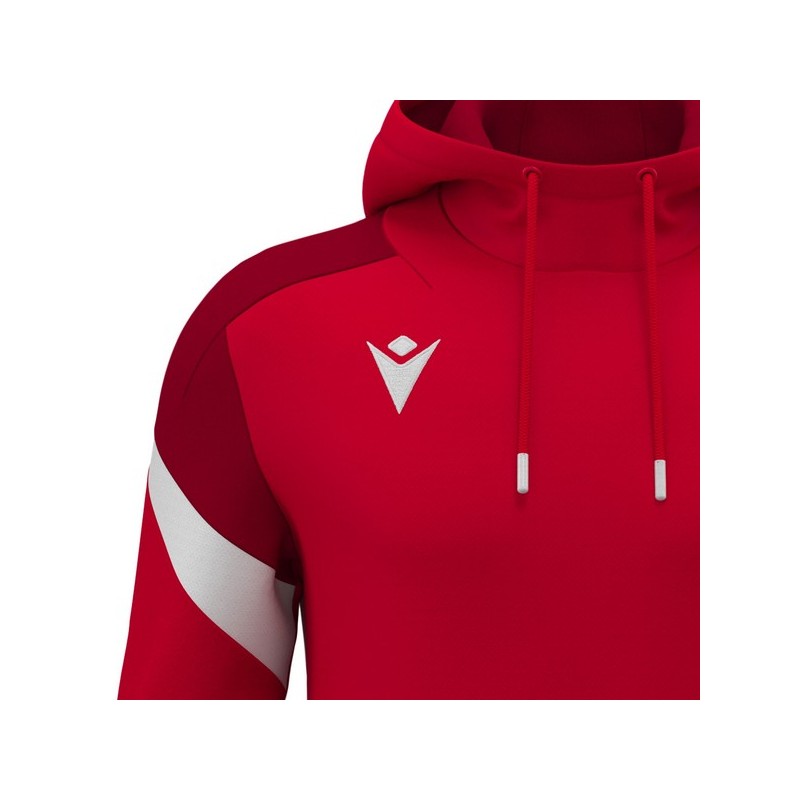 SUDADERA CON CAPUCHA MACRON ALCHEMIST COLOR ROJO