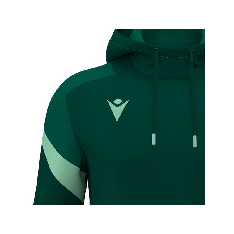 SUDADERA CON CAPUCHA MACRON ALCHEMIST COLOR VERDE BOTELLA