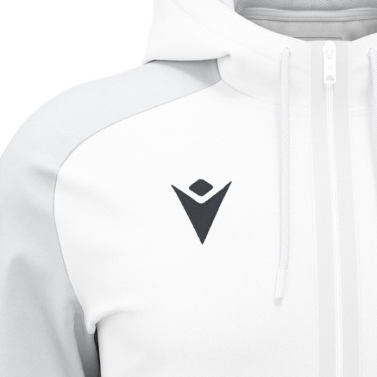 JAQUETA AMB CAPUTXA I CREMALLERA MACRON CHRONOS COLOR BLANC/GRIS