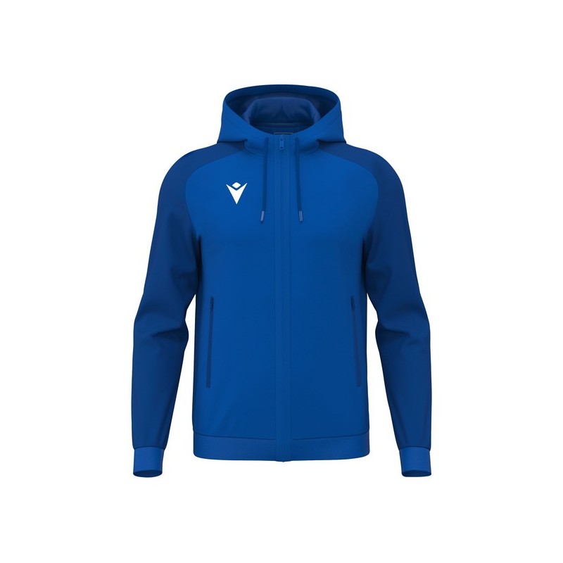 JAQUETA AMB CAPUTXA I CREMALLERA MACRON CHRONOS COLOR BLAU ROYAL