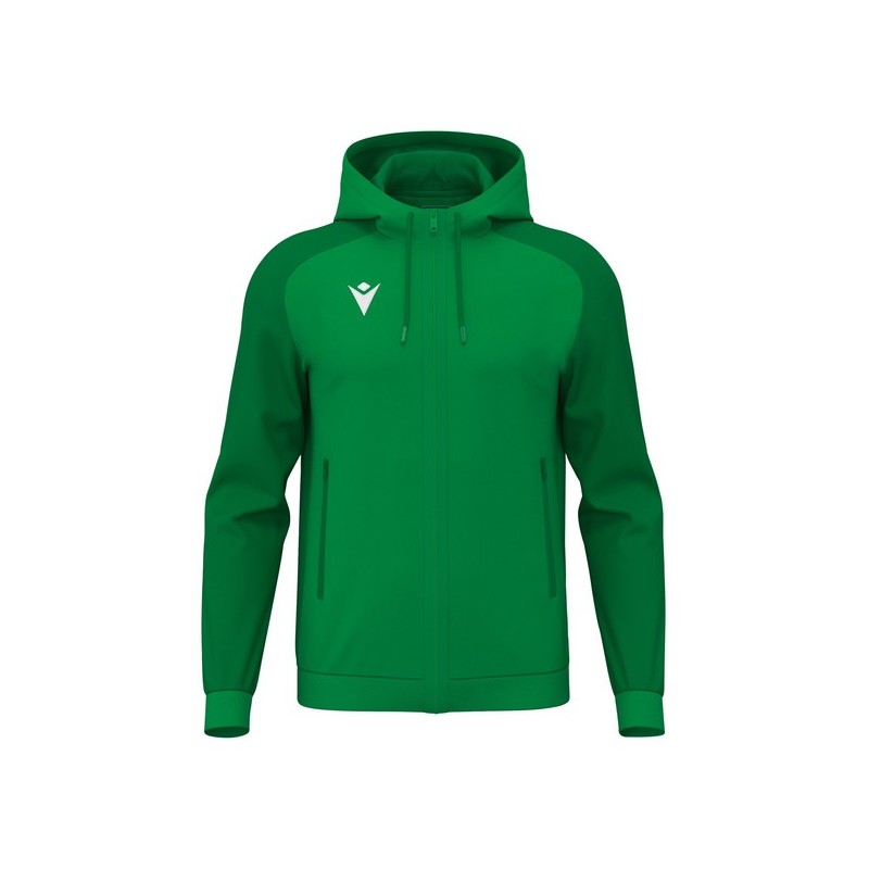 CHAQUETA CON CAPUCHA MACRON CHRONOS COLOR VERDE