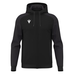 CHAQUETA CON CAPUCHA MACRON CHRONOS COLOR NEGRO