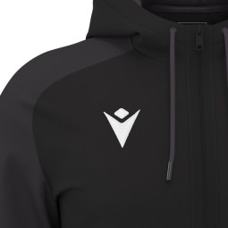 CHAQUETA CON CAPUCHA MACRON CHRONOS COLOR NEGRO