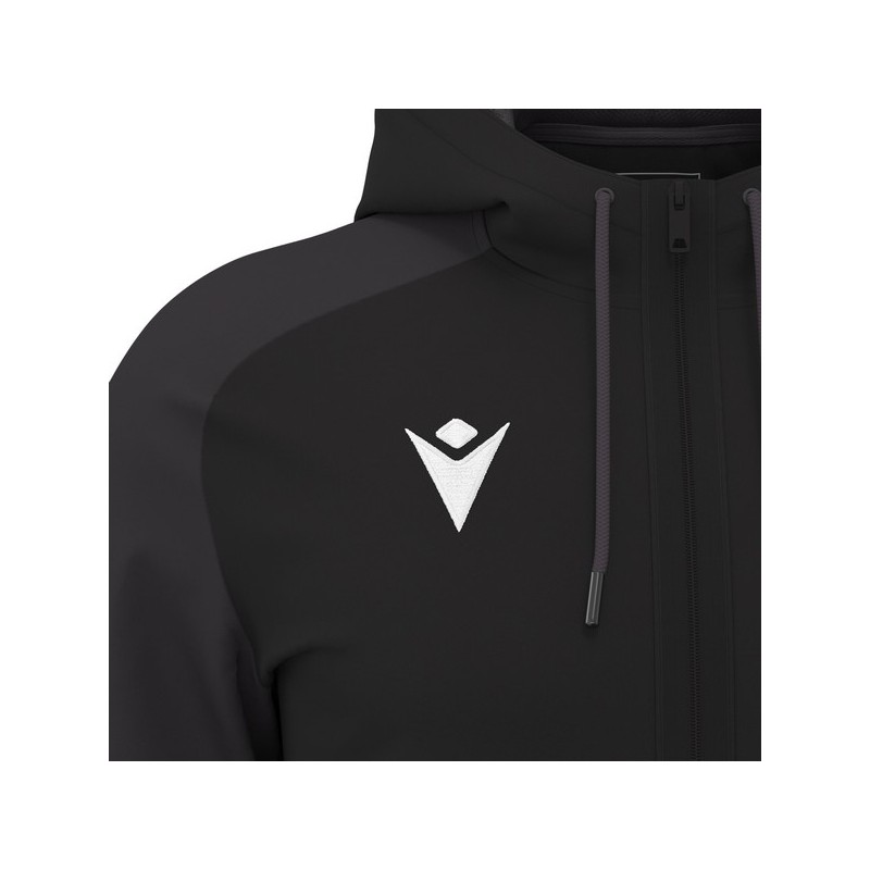CHAQUETA CON CAPUCHA MACRON CHRONOS COLOR NEGRO