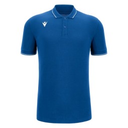 POLO MACRON DE ALGODÓN COMEDY ECO COLOR AZUL REAL