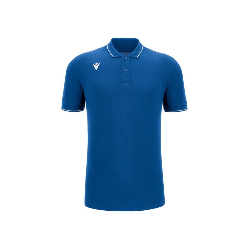 POLO MACRON DE COTÓ COMEDY ECO MASCULÍ COLOR BLAU ROYAL