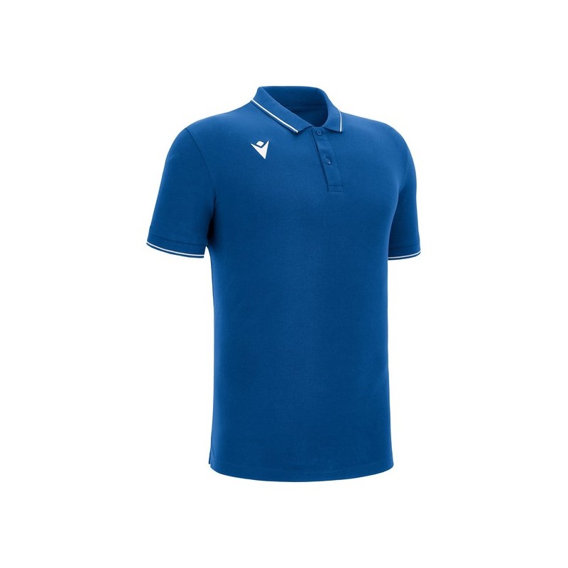 POLO MACRON DE ALGODÓN COMEDY ECO COLOR AZUL REAL