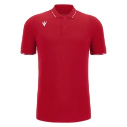 POLO MACRON DE ALGODÓN COMEDY ECO COLOR ROJO