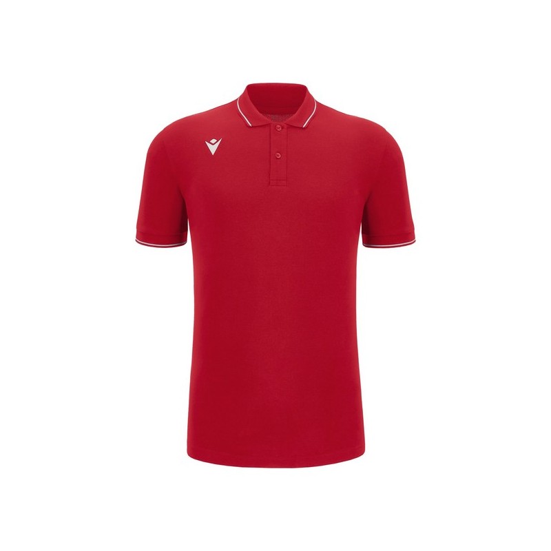 POLO MACRON DE ALGODÓN COMEDY ECO COLOR ROJO