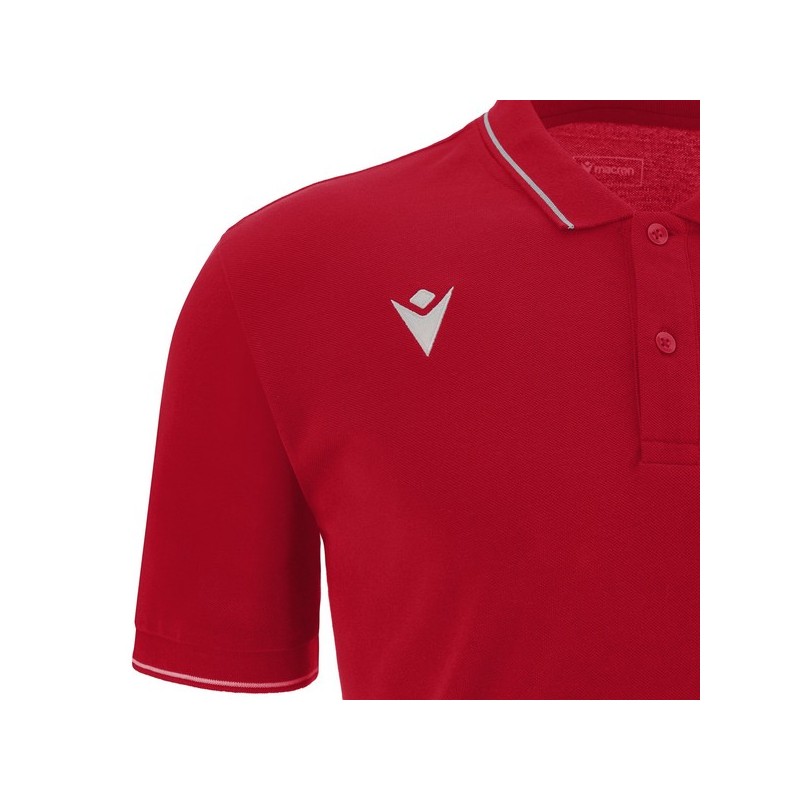 POLO MACRON DE ALGODÓN COMEDY ECO COLOR ROJO