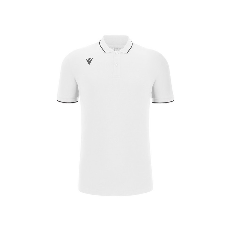 POLO MACRON DE COTÓ COMEDY ECO MASCULÍ COLOR BLANC