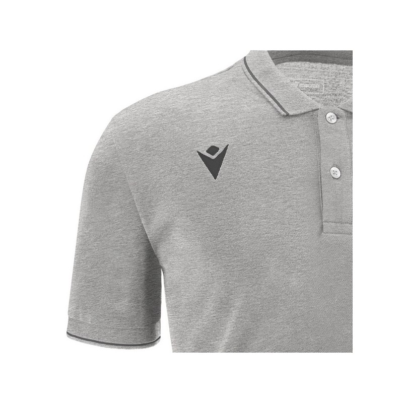 POLO MACRON DE ALGODÓN COMEDY ECO COLOR GRIS