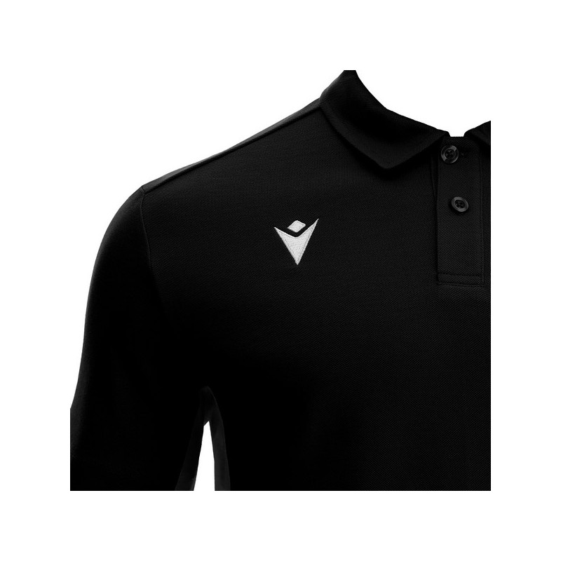 POLO MACRON CLARINET COLOR NEGRO Y GRIS