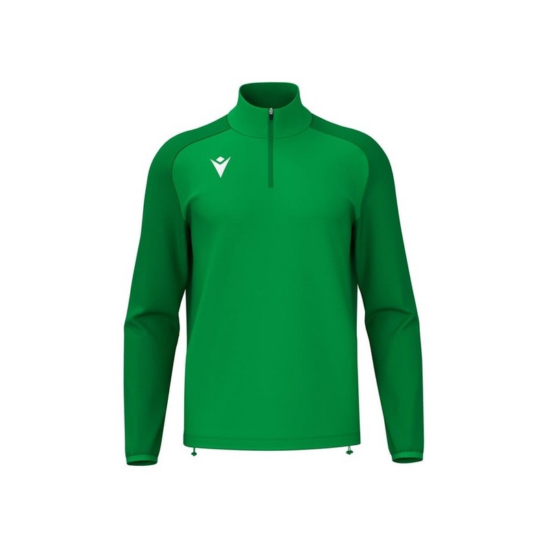 SUDADERA MACRON ISEN MEDIA CREMALLERA COLOR VERDE