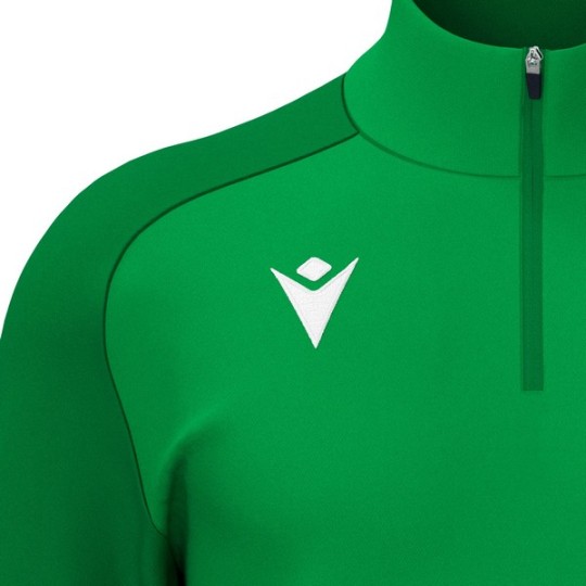 SUDADERA MACRON ISEN MEDIA CREMALLERA COLOR VERDE