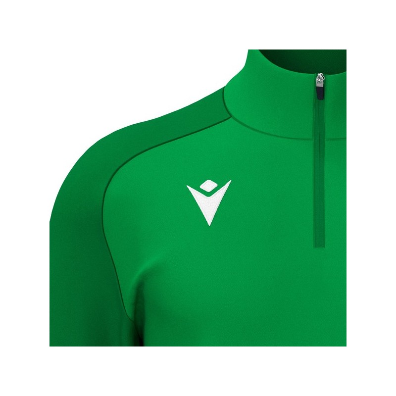 SUDADERA MACRON ISEN MEDIA CREMALLERA COLOR VERDE
