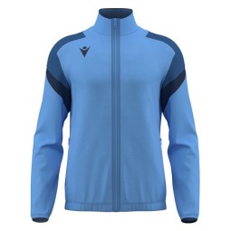 CHAQUETA DE CHANDALL MACRON CON CREMALLERA ODIN COLOR AZUL CIELO I MARINO