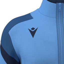 CHAQUETA DE CHANDALL MACRON CON CREMALLERA ODIN COLOR AZUL CIELO I MARINO