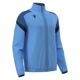 CHAQUETA DE CHANDALL MACRON CON CREMALLERA ODIN COLOR AZUL CIELO I MARINO