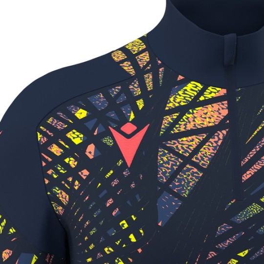 SUDADERA MEDIA CREMALLERA MACRON STARFALL COLOR AZUL MARINO