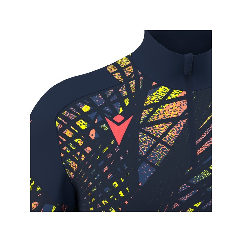 SUDADERA MEDIA CREMALLERA MACRON STARFALL COLOR AZUL MARINO