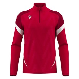 SUDADERA MEDIA CREMALLERA MACRON STARFALL COLOR ROJO