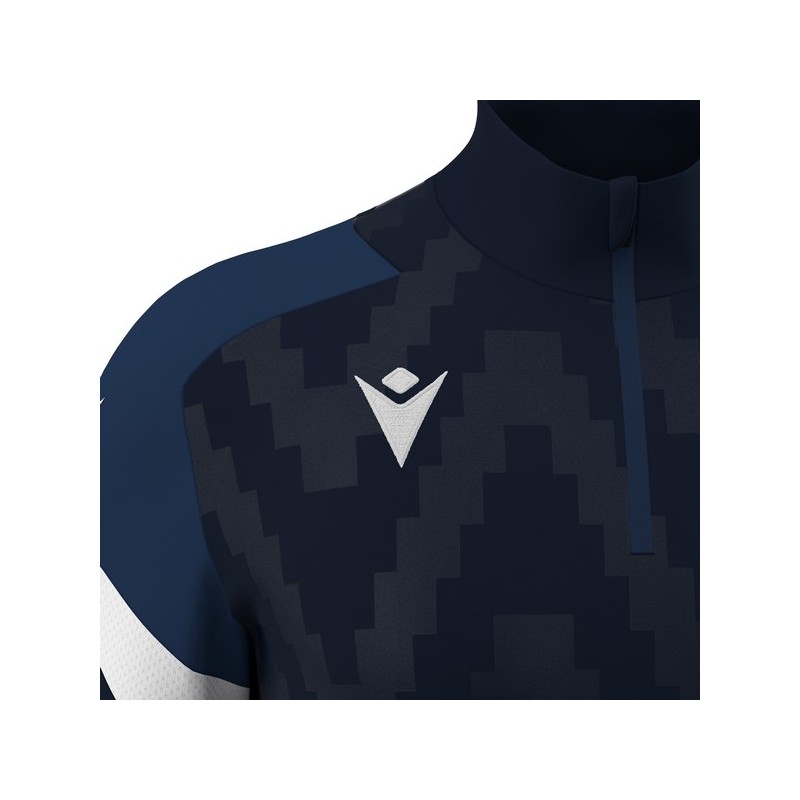 SUDADERA CON CAPUCHA MACRON HORN COLOR BLANCO/GRIS