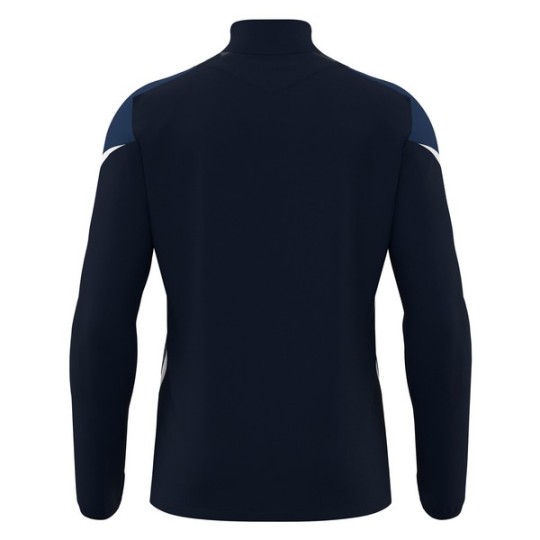 SUDADERA MEDIA CREMALLERA MACRON STARFALL COLOR AZUL MARINO Y BLANCO
